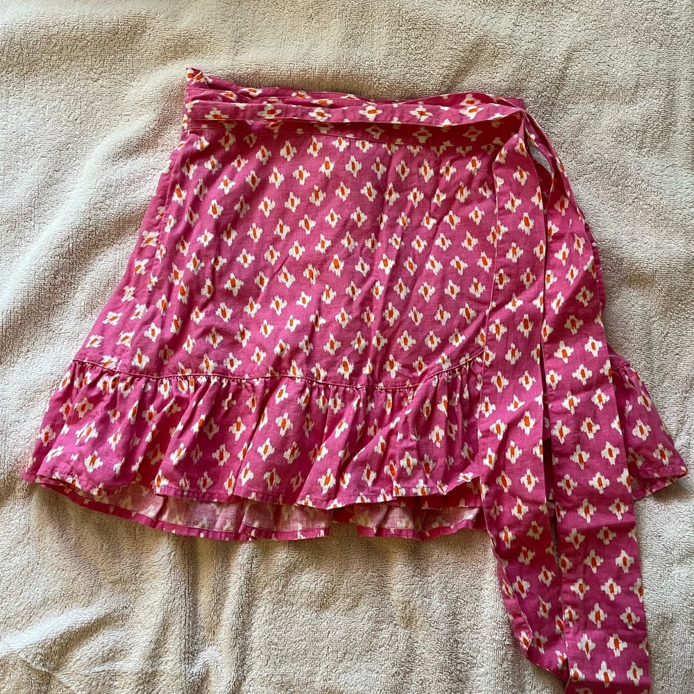 American Eagle Outfitters Pink Patterned Mini Skirt
